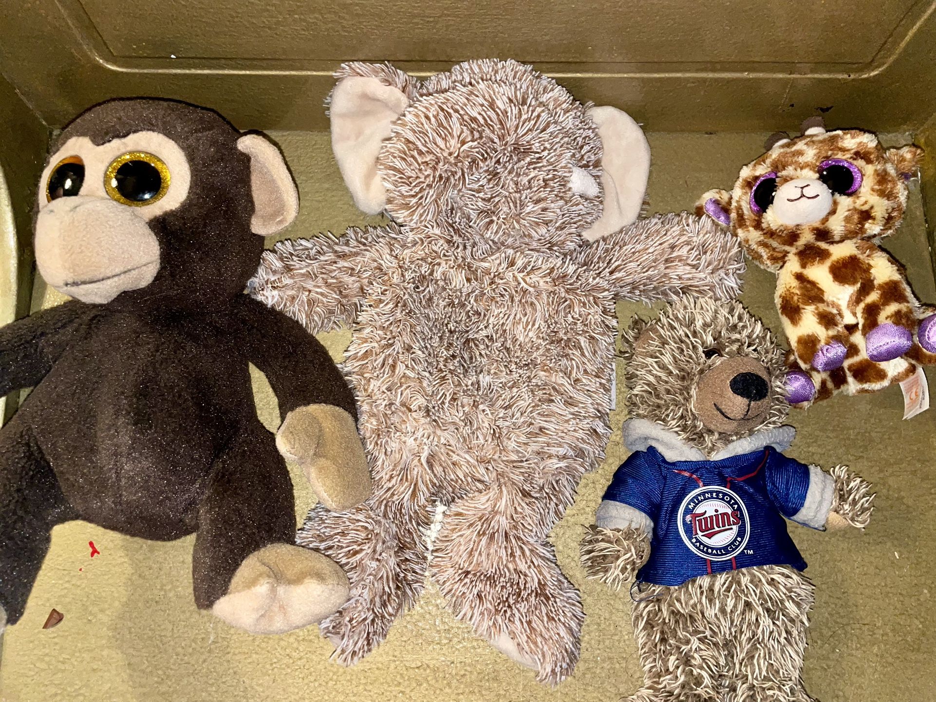 Plush Stuffed Animals- TY Monkey, Bear