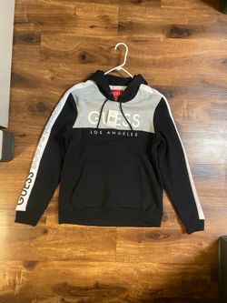 Brand New Men’s Guess brand Black and Gray Hoodie Up For Sale