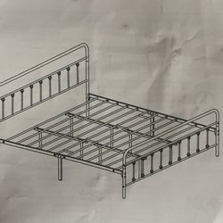 Black King Bed Frame 