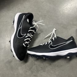 Nike Alpha Huarache 3 Varsity Low Cleats Spikes Black  12.5 