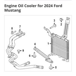 Engine Oil Cooler for 2024 Ford Mustang