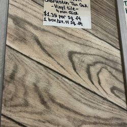 FLORA FLOOR Charleston Tan Dak - Vinyl tile-