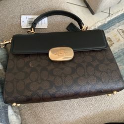 🔥Eliza Top Handle Bag In Signature Canvas🔥