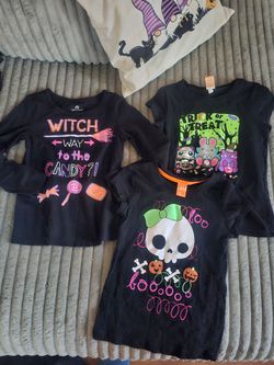 Lot of 3 Girls Halloween T shirts