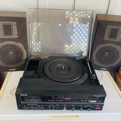 Rare Toshiba Turntable Radio Cassette Music System 