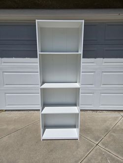 White bookshelf