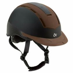 OVATION Unisex Adult Extreme Helmet  Color: Black/Brown  Size: S/M