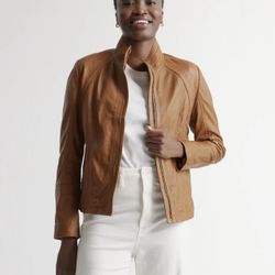 Quince Leather Jacket Brown