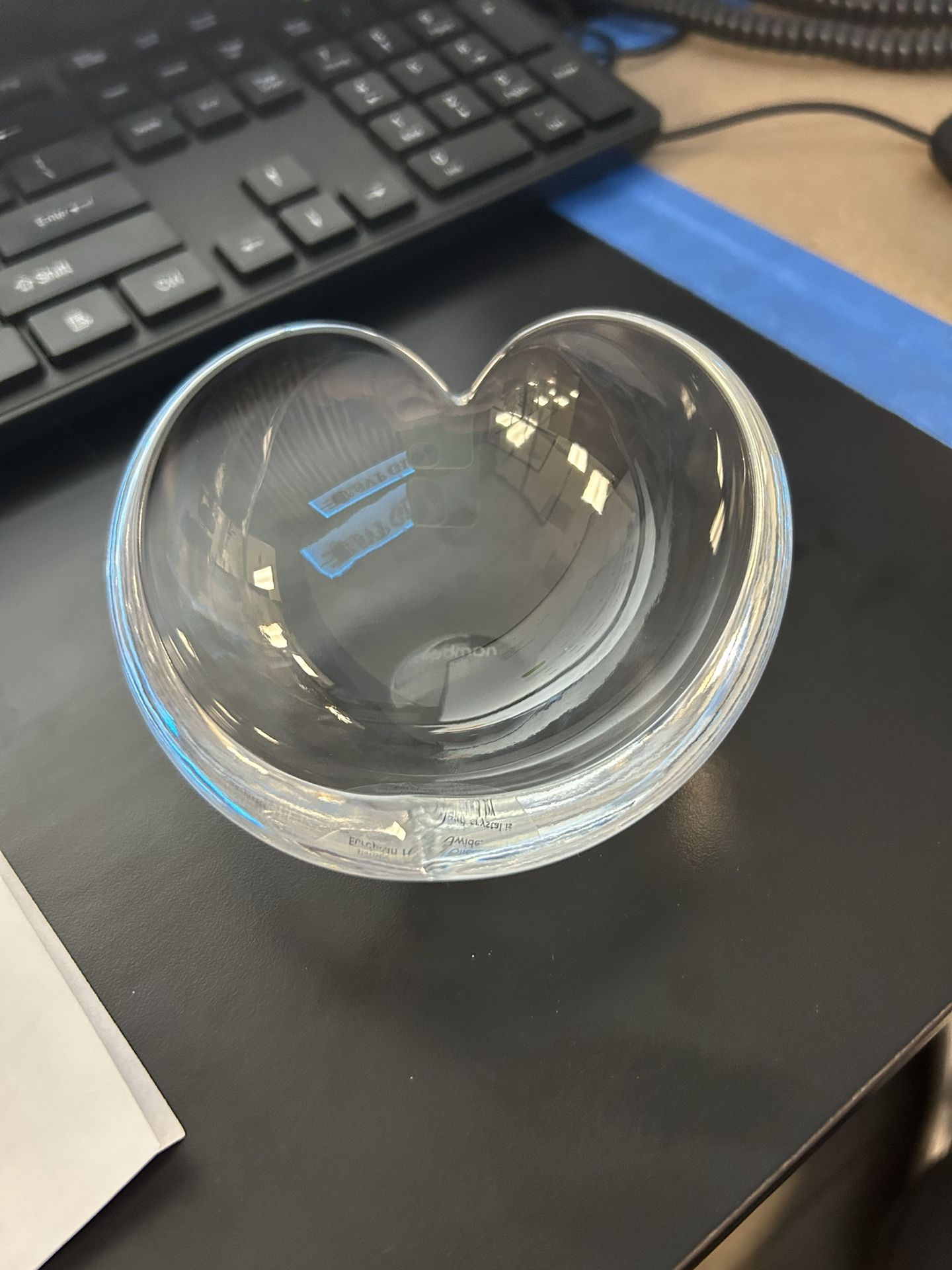 Nambé Glass Heart Bowl Small 