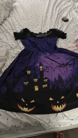 Halloween Dress and witch hat