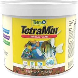 TetraMin Tropical Flakes 4.52 Pounds, Nutritionally Balanced Diet.