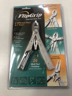 Flipgrip dual jaw multi tool pliers