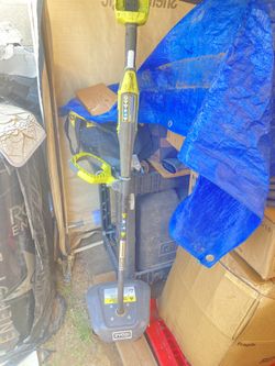 Ryobi Yard Tiller Hand Operated 40 Volt Battery Operated I Have No More Batteries No Charger. As Is. Works Great For Light Duty Like Gardening Etc