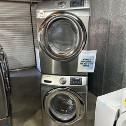 SAMSUNG FRONT LOAD WASHER & GAS DRYER SET 