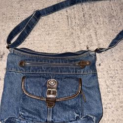 Denim Crossbody Bag