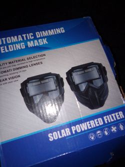 Welding/electrical mask with gloves
