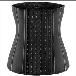 ECOWALSON Waist Trainer For Women Corset Cincher Body Shaper Girdle Trimmer With Steel Bones Extender