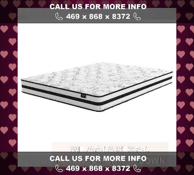 8 Inch Chime Innerspring White Queen Mattress in a Box