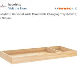 Babyletto Removable Changing Tray (natural)