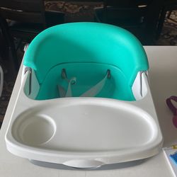 Baby Einstein Dine & Discover Multi-Use Booster Feeding & Floor Activity Seat with Self-Storing Tray