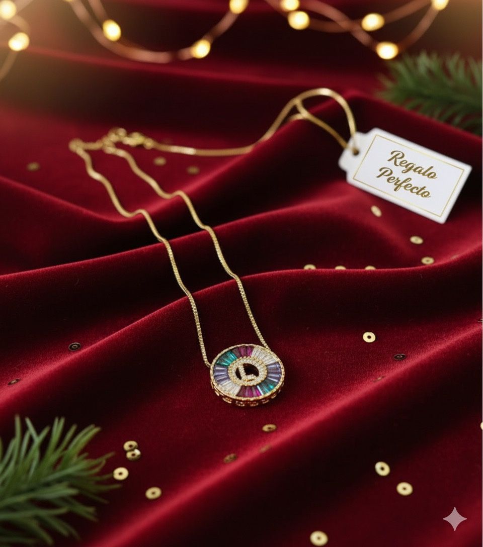 18k GP Necklace letter L