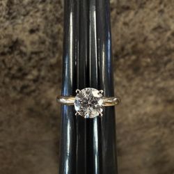 14k Engagement Ring Size 5 Natural 1.00 Ct Diamond 
