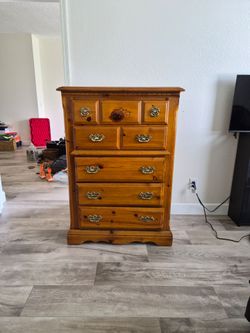 Solid Wood Chest of Drawers – $325