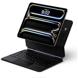 Keyboard Case for iPad Pro 11-inch (M4 2024 / M5 2025), Magic-Style Magnetic Keyboard Case with Multi-Touch Trackpad, Floating Cantilever Stand Compat