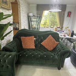 2 Pcs Couch Sofa With Nice Cover Set 