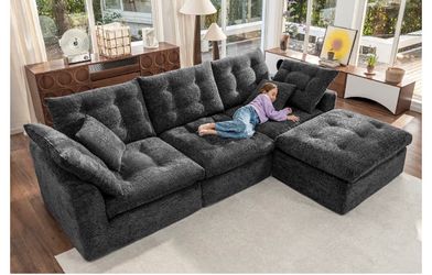New in box!! Boneless couch(grey)