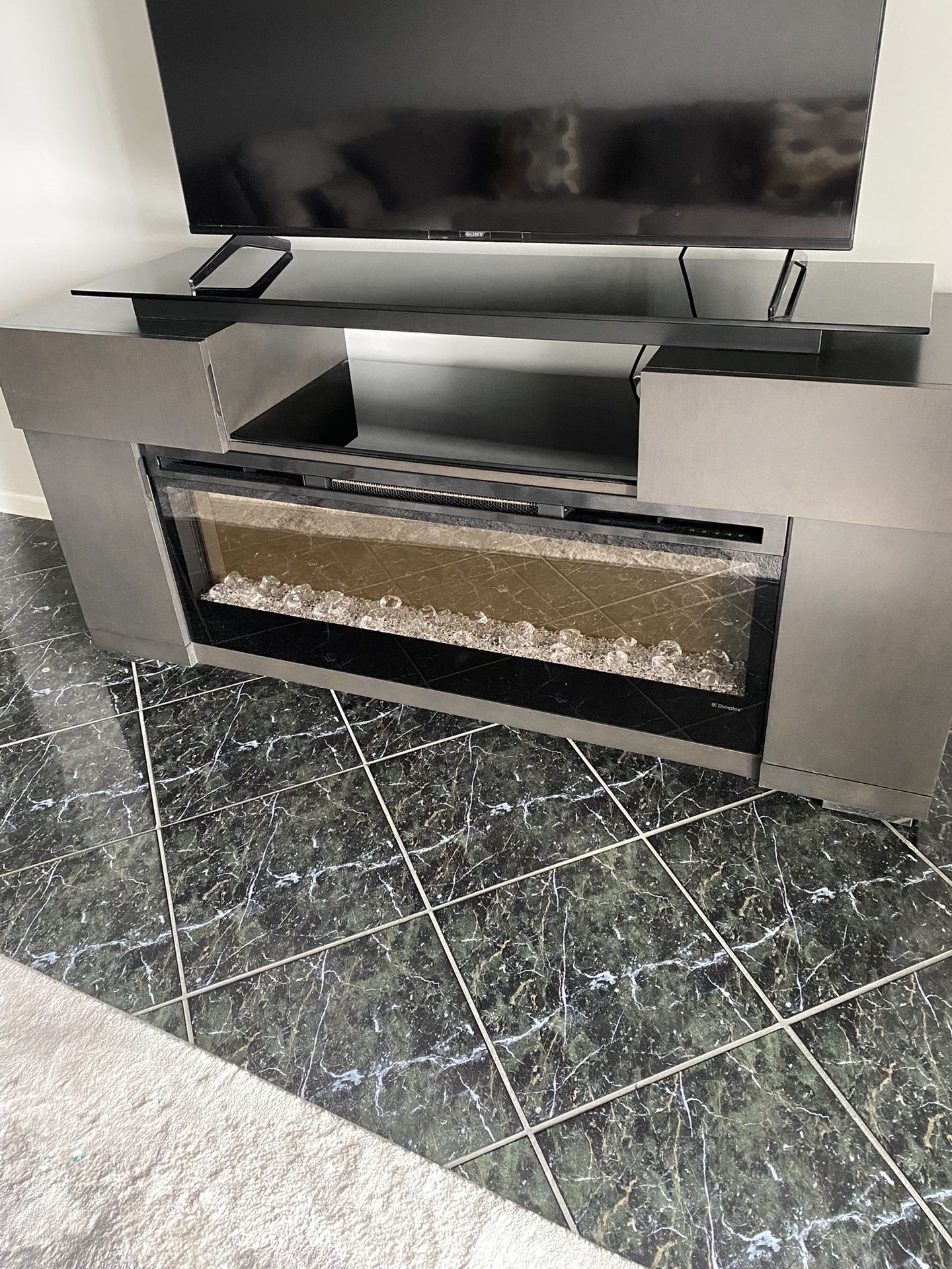 Tv Stand With Fire Place 