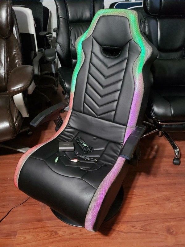 X Rocker PC Computer Video Gaming Office Pedestal Chair, Built in Audio Speakers, Ergonomic Design, Gamer Chair for Adults, Teens, Men, Boys, Girls