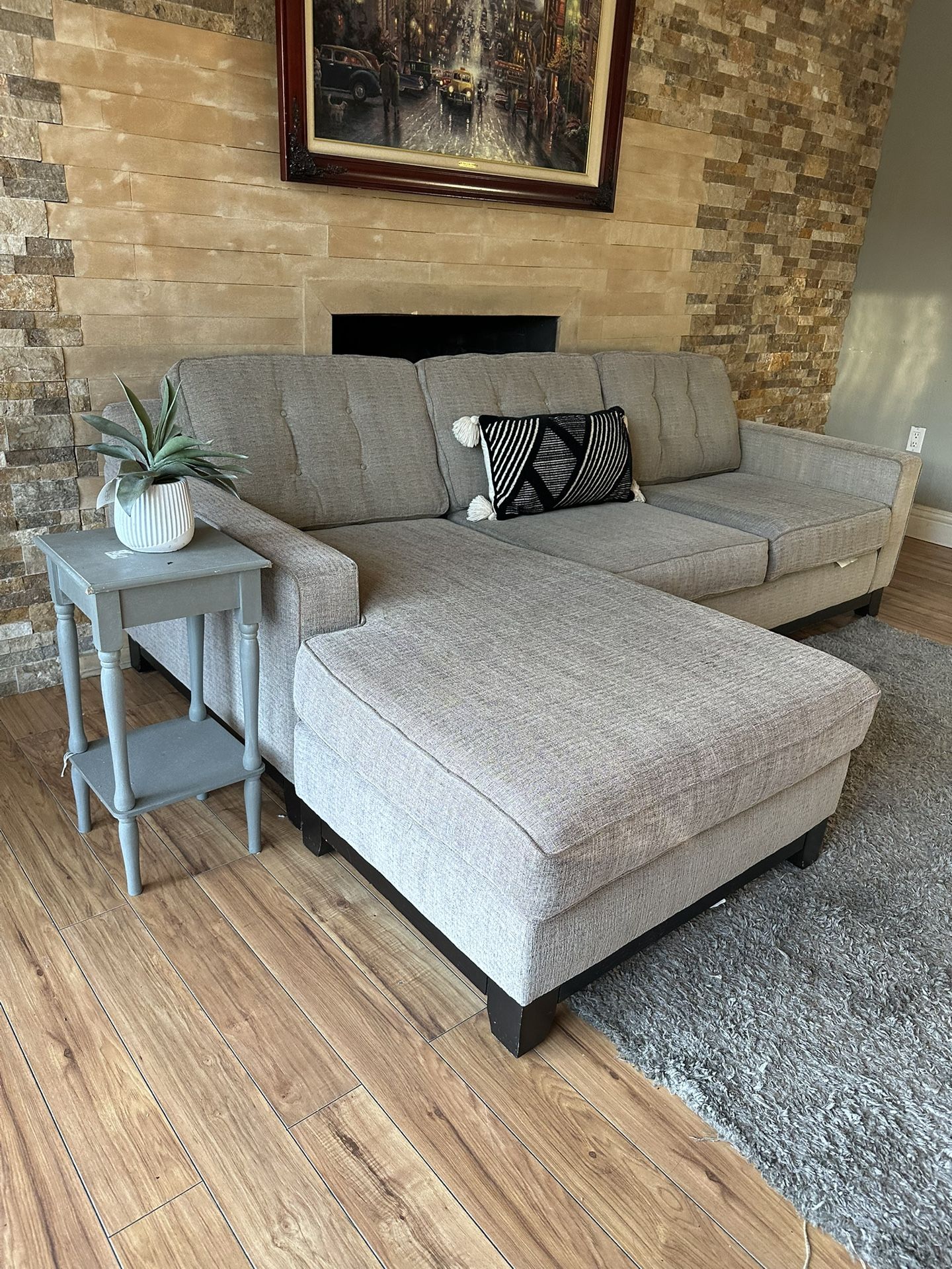 FREE DELIVERY- Jonathan Luis 2-Piece Sectional Sofa W Reversible Chaise