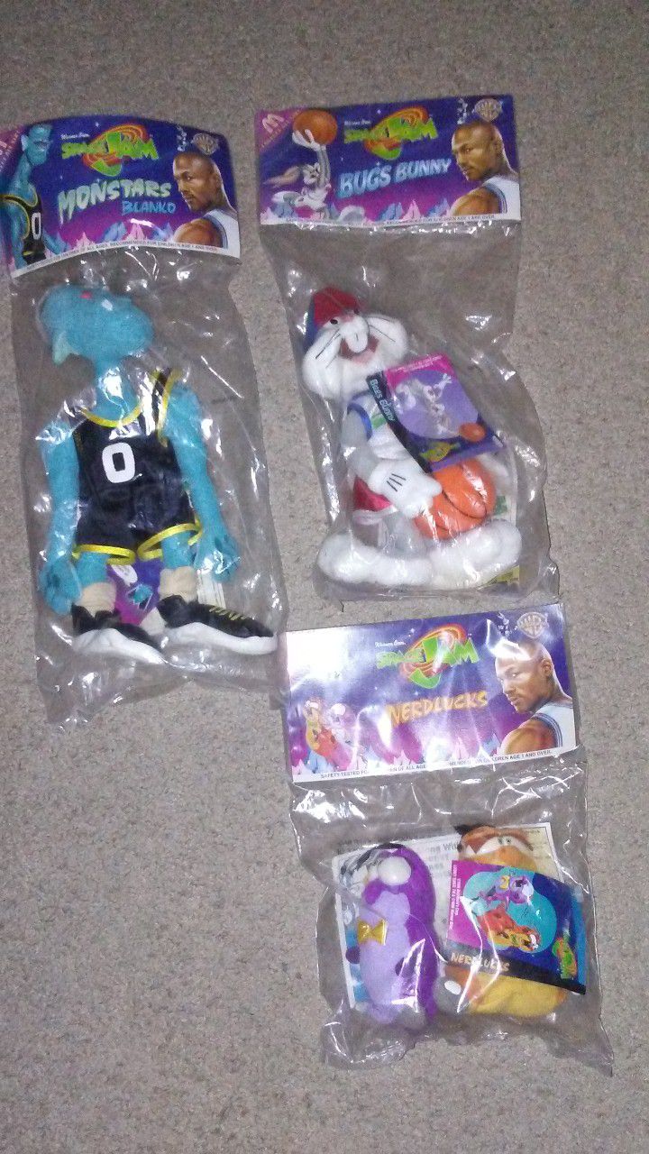 Space Jam Looney Tunes plush toy collectibles
