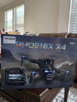 DRONE PHOENIX X4 Camara-Built In Screen Remote. GPS Return to Sea- Sealed Box