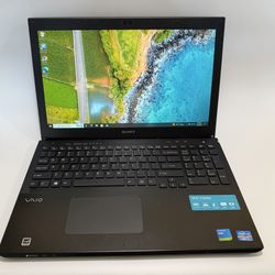 Sony VAIO S Series 15 SVS1512DCXB 15.5" Laptop, 12GB RAM, 500GB SSD, Win10 Enterprise