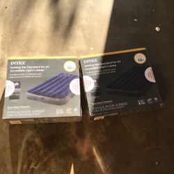 Intex Blue Single High Airbed