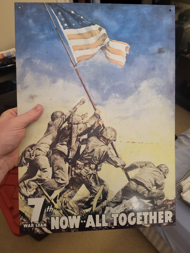 WWII Metal Poster