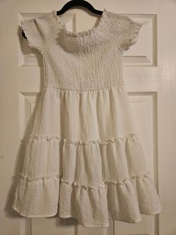 White youth girls dress size medium