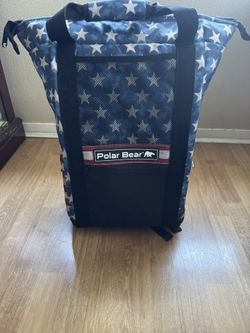 Polar Bear PB298 Americana Original Backpack Soft Cooler American Flag July 4th
