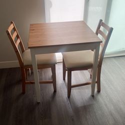 IKEA Small Dining Table With Two Chairs
