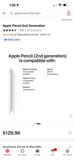 Apple Pencil 2nd generation