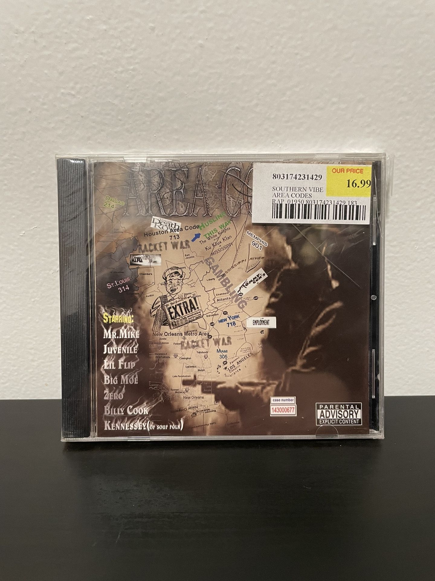 Southern Vibe Records Area Codes CD NEW SEALED Juvenile Big Moe Hip Hop Rap 2003