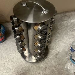 Empty Rotating Spice rack