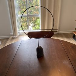 West Elm River Rock & Metal Sculptural Object