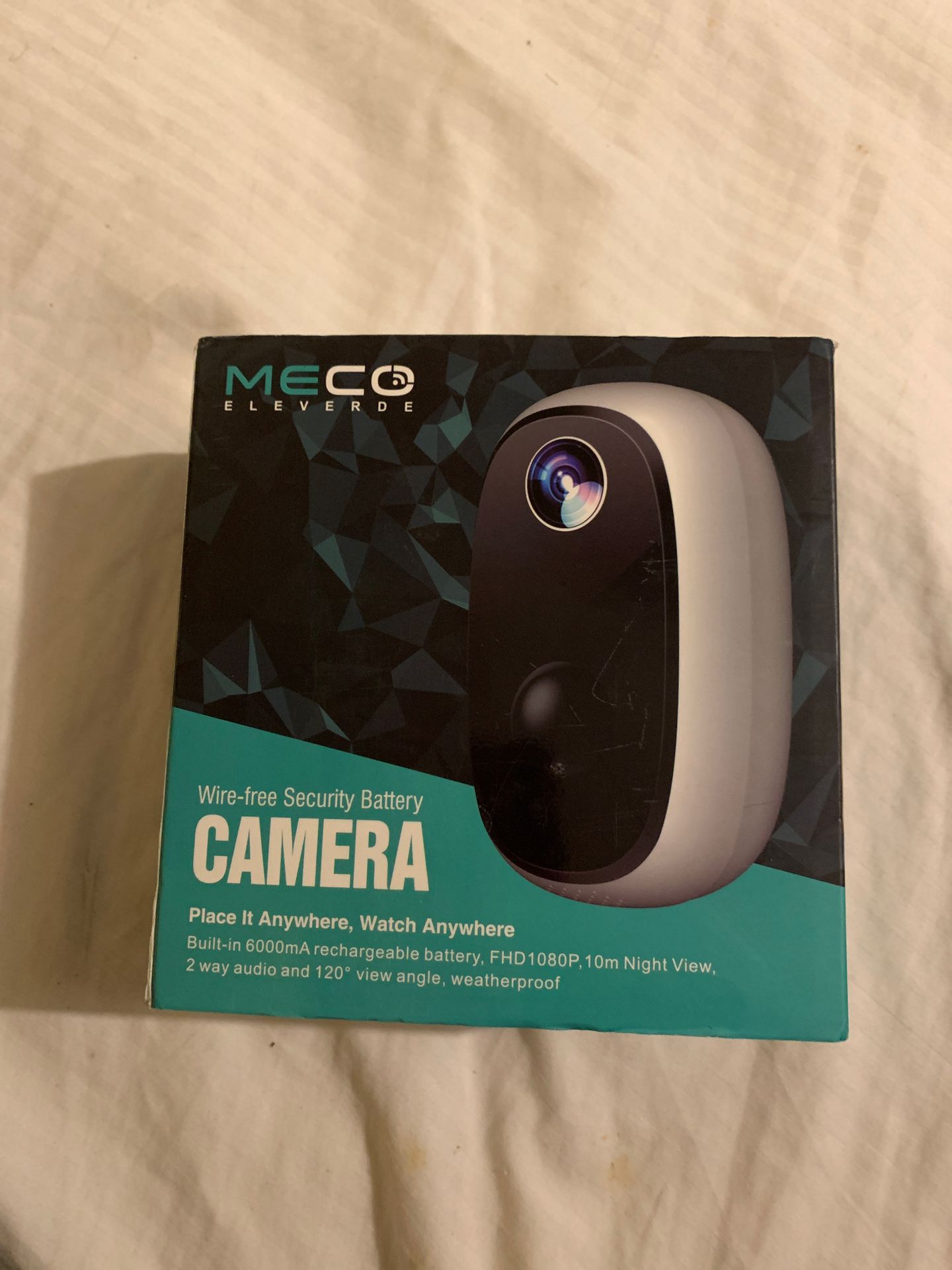 Meco Eleverde wire-free security battery CAMERA