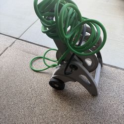 garden hose and hose reel cart