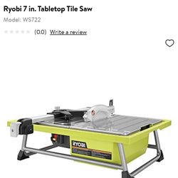 Ryobi Wet Tile Saw