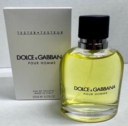 Dolce&Gabbana Pour Homme for Men Eau de Toilette 4.2 Fl. Oz./100 Ml. Tester Bottle