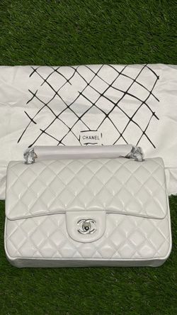 White single flap bag
